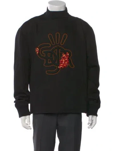 Pre-owned Cactus Jack Dior 2022 Graphic Print Sweatshirt In Black