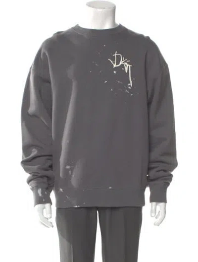 Pre-owned Cactus Jack Dior 2022 Graphic Print Sweatshirt In Gray