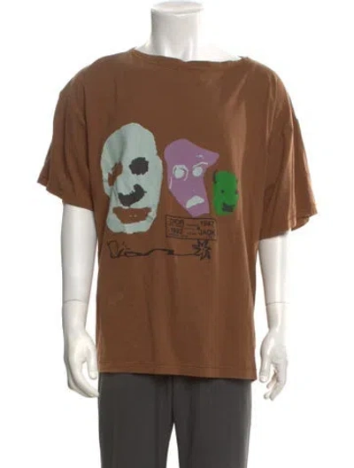 Pre-owned Cactus Jack Dior 2022 Graphic Print T-shirt In Brown