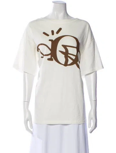 Pre-owned Cactus Jack Dior 2022 Graphic Print T-shirt In Neutral