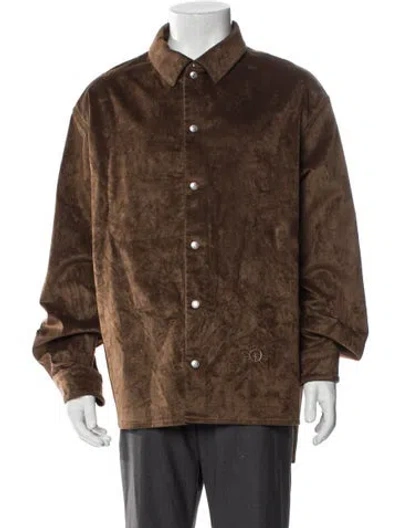 Pre-owned Cactus Jack Dior 2022 Signature Logo Jacket In Brown