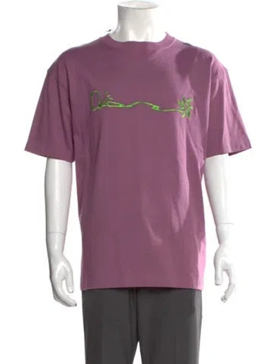 Pre-owned Cactus Jack Dior 2022 Signature Logo T-shirt In Purple