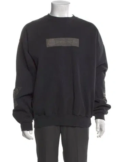 Pre-owned Cactus Jack Graphic Print Crew Neck Pullover In Gray