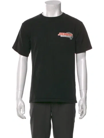 Pre-owned Cactus Jack Graphic Print Crew Neck T-shirt In Black