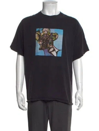 Pre-owned Cactus Jack Graphic Print Crew Neck T-shirt In Black