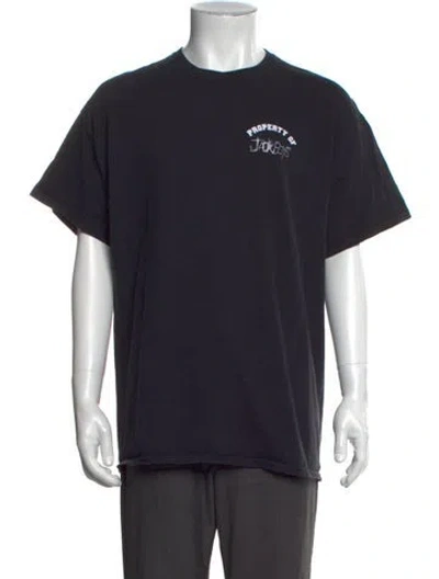Pre-owned Cactus Jack Graphic Print Crew Neck T-shirt In Blue