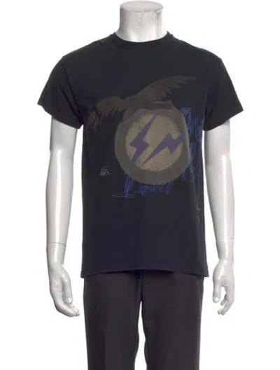 Pre-owned Cactus Jack Graphic Print Crew Neck T-shirt In Blue