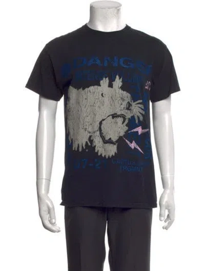 Pre-owned Cactus Jack Graphic Print Crew Neck T-shirt In Blue