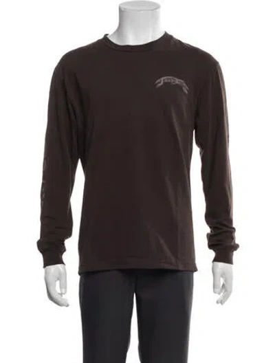Pre-owned Cactus Jack Graphic Print Crew Neck T-shirt In Brown