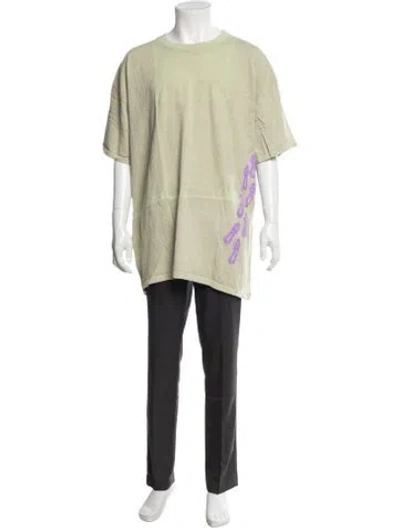 Pre-owned Cactus Jack Graphic Print Crew Neck T-shirt In Green