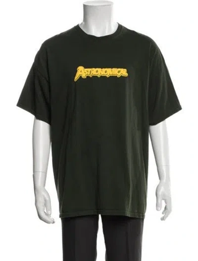 Pre-owned Cactus Jack Graphic Print Crew Neck T-shirt In Green