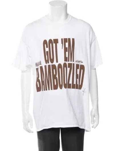 Pre-owned Cactus Jack Graphic Print Crew Neck T-shirt In Neutral