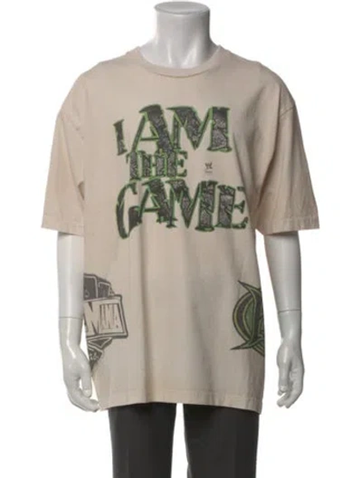 Pre-owned Cactus Jack Graphic Print Crew Neck T-shirt In Neutral