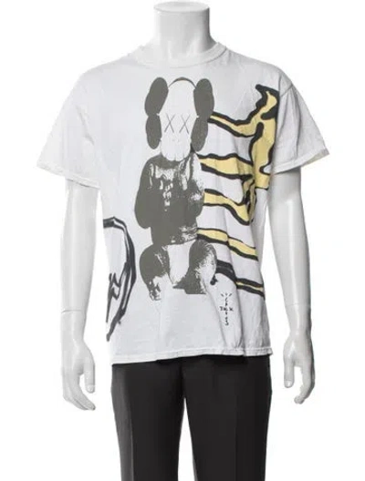 Pre-owned Cactus Jack Graphic Print Crew Neck T-shirt In Neutrals