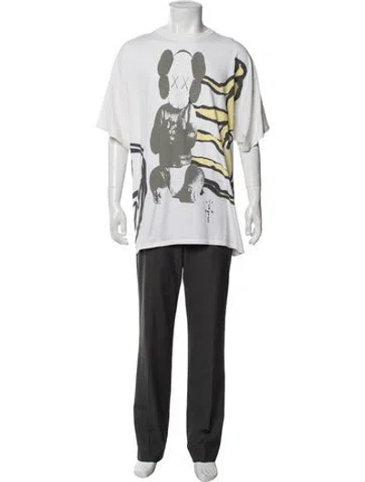 Pre-owned Cactus Jack Graphic Print Crew Neck T-shirt In Neutrals