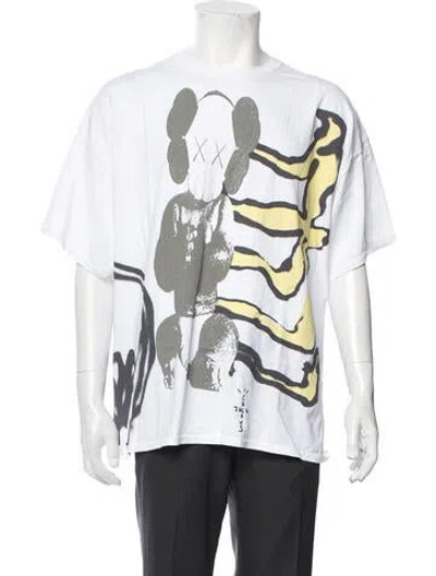 Pre-owned Cactus Jack Graphic Print Crew Neck T-shirt In Neutrals