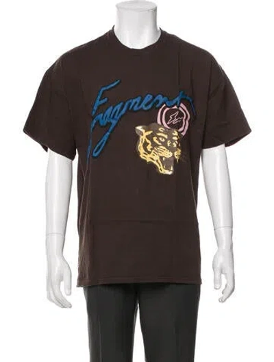 Pre-owned Cactus Jack Graphic Print Crew Neck T-shirt W/ Tags In Brown