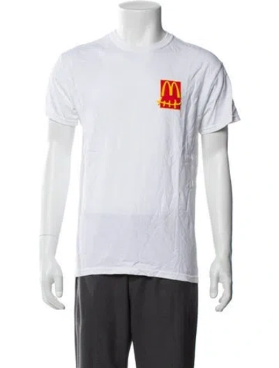 Pre-owned Cactus Jack Graphic Print Crew Neck T-shirt In White