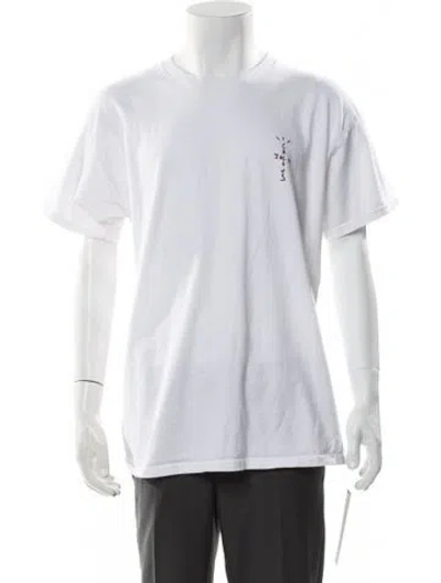 Pre-owned Cactus Jack Graphic Print Crew Neck T-shirt In White