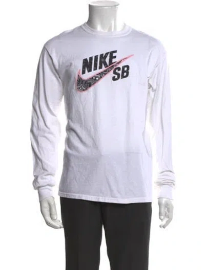 Pre-owned Cactus Jack Graphic Print Crew Neck T-shirt In White