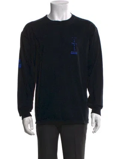 Pre-owned Cactus Jack Graphic Print Long Sleeve Shirt In Black