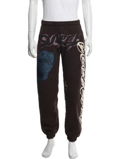 Pre-owned Cactus Jack Graphic Print Lounge Bottoms W/ Tags In Brown