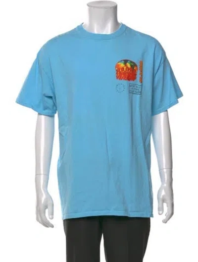 Pre-owned Cactus Jack Graphic Print Short Sleeve Shirt In Blue