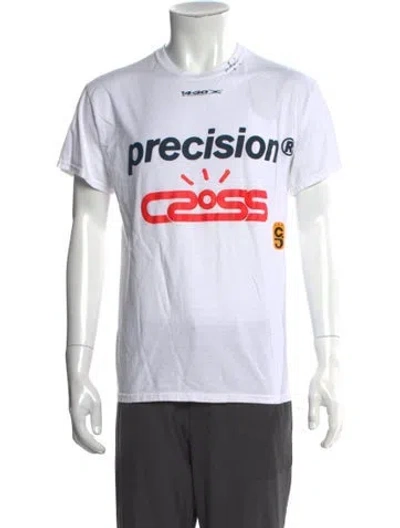 Pre-owned Cactus Jack Graphic Print Short Sleeve Shirt In White