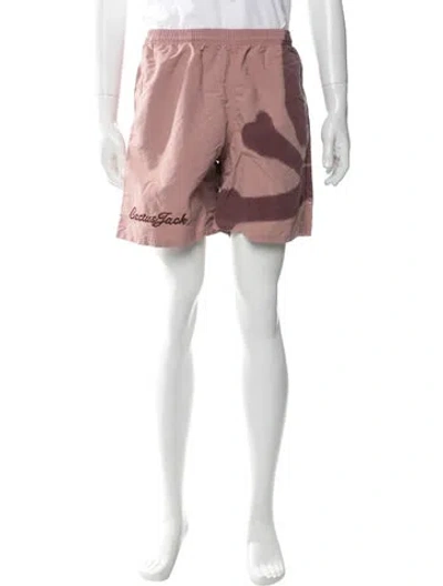 Pre-owned Cactus Jack Graphic Print Shorts In Pink