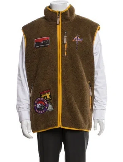 Pre-owned Cactus Jack Graphic Print Vest In Brown