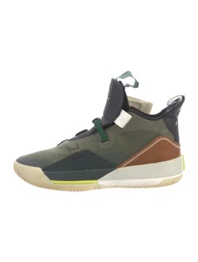 Pre-owned Cactus Jack Mesh Graphic Print Athletic Sneakers In Green