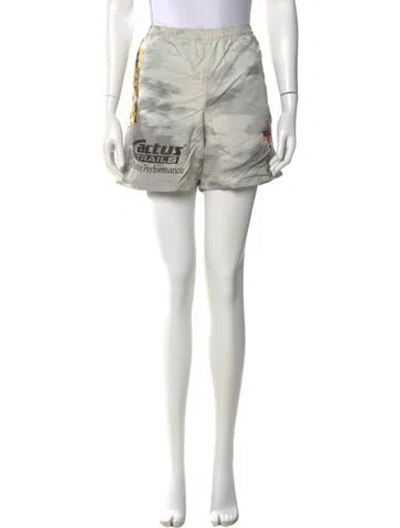 Pre-owned Cactus Jack Nylon Mini Shorts In Gray