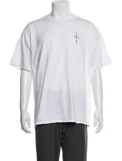 Pre-owned Cactus Jack Short Sleeve Shirt In White