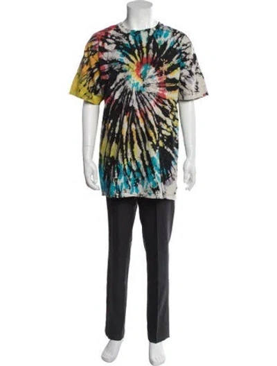 Pre-owned Cactus Jack Tie-dye Print Crew Neck T-shirt In Black