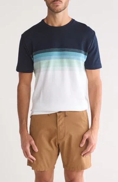 Cactus Man Colorblock T-shirt In Navy