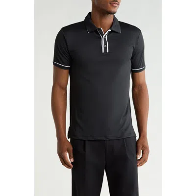 Cactus Man Contrast Tipping Polo In Black