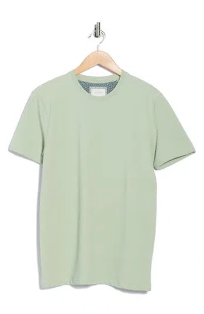 Cactus Man Crewneck Stretch Cotton T-shirt In Green