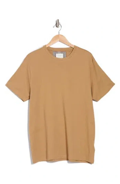 Cactus Man Shoulder Tap Cotton T-shirt In Khaki
