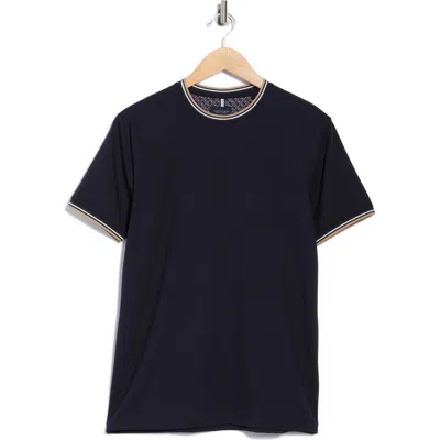Cactus Man Stripe Tipped Crewneck T-shirt In Blue
