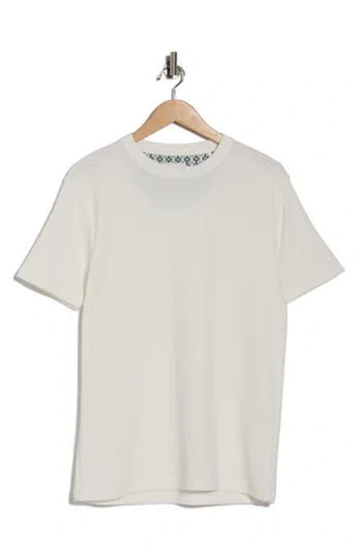 Cactus Man Textured Crewneck T-shirt In White