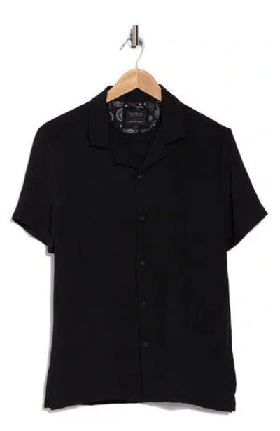 Cactus Man Textured Knit T-shirt In Black