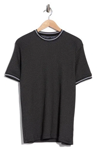 Cactus Man Textured Knit T-shirt In Black