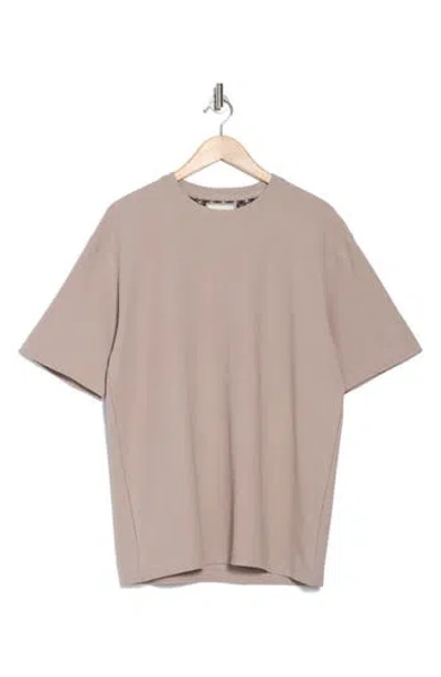 Cactus Man Textured Relaxed Fit T-shirt In Silver Grey