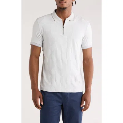 Cactus Man Tipped & Textured Half Zip Polo