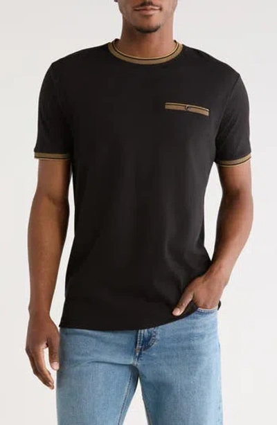 Cactus Man Tipped Cotton Jacquard T-shirt In Multi