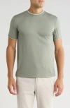 Cactus Man Tipped Crewneck T-shirt In Gray
