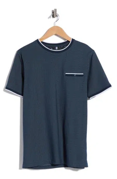 Cactus Man Tipped Pocket T-shirt In Blue