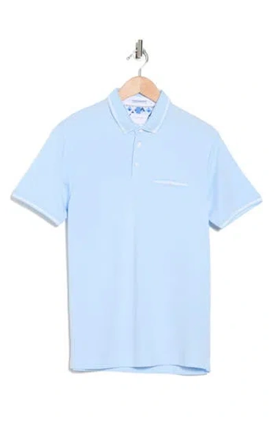Cactus Man Tipped Polo In Blue