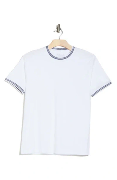 Cactus Man Tipped Ringer T-shirt In White