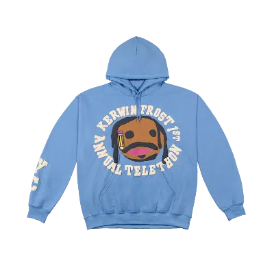 Pre-owned Cactus Plant Flea Market For Kerwin Frost Telethon Hoodie In Blue